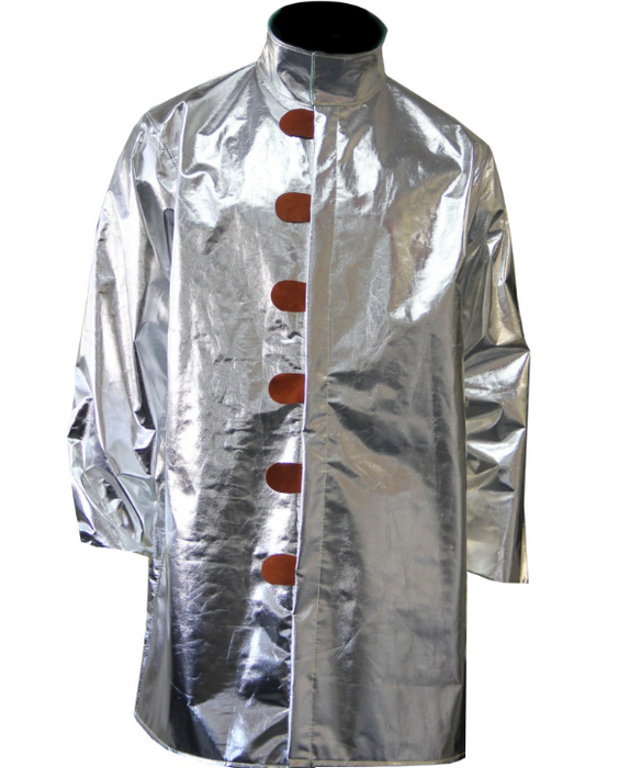Silver Chicago Protective Apparel 601-ACF 12oz Aluminized Carbon Fleece Jacket