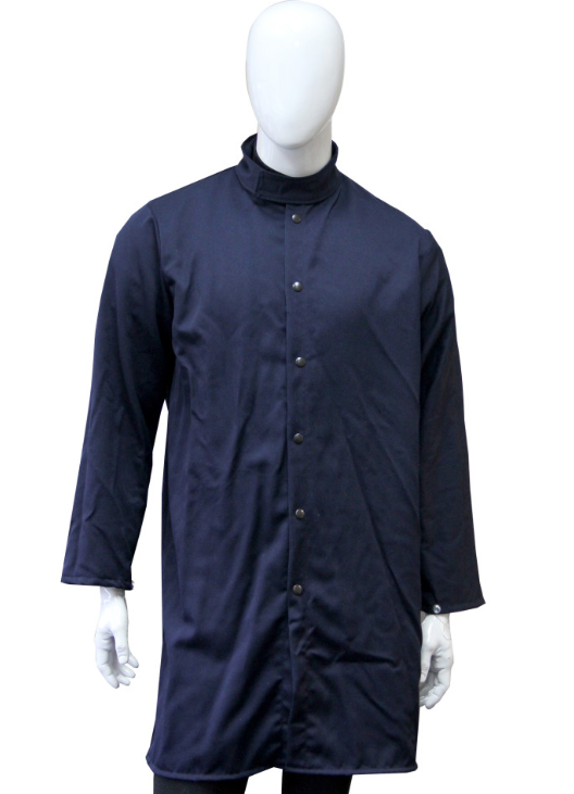 Chicago Protective Apparel 601-MP10N Marlan Plus Navy Color 40 Inch 10 oz Jacket