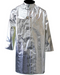 Silver Chicago Protective Apparel 602-ABF 7oz Aluminized Basofil Ripstop Jacket on white background