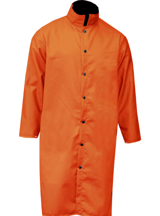 Chicago Protective Apparel 602-IND-O | 45 Inch Orange Indura Coat Style B 
