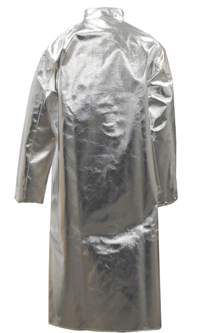 Chicago Protective Apparel 603-ACK Aluminized Carbon Kevlar (Style A) 50” Heat Resistive Coat | Free Shipping and No Sales Tax