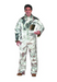 Man wearing silver Chicago Protective Apparel 605-ACX10 Aluminized CarbonX Heat Resistive Coveralls
