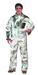 Man wearing silver Chicago Protective Apparel 605-APBI Aluminized Coverall