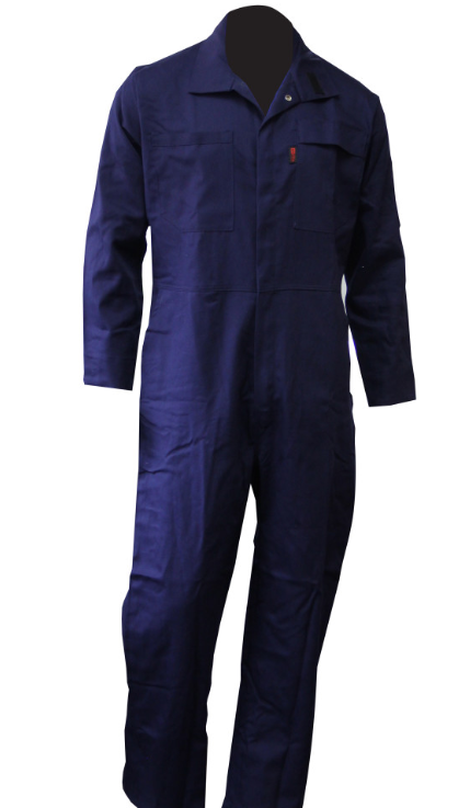 Chicago Protective Apparel 605-FRC-N Coverall 9 oz Navy Blue 100% Cotton 