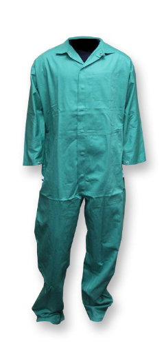 Chicago Protective Apparel 605-GR Coveralls 9 oz Green FR Cotton | No Sales Tax