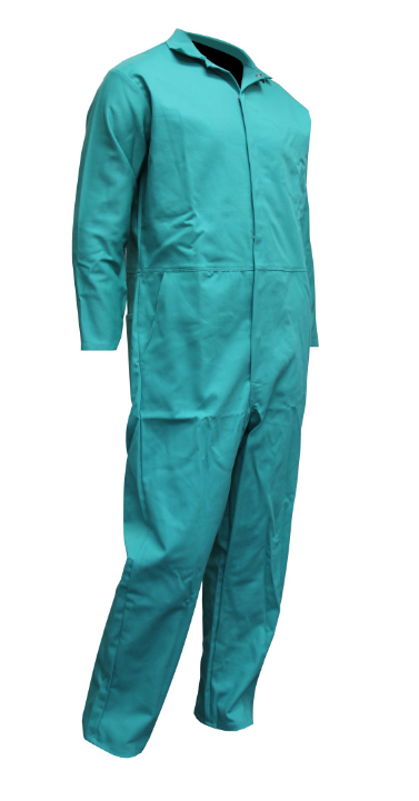 Chicago Protective Apparel 605-GR Coveralls 9 oz Green FR Cotton