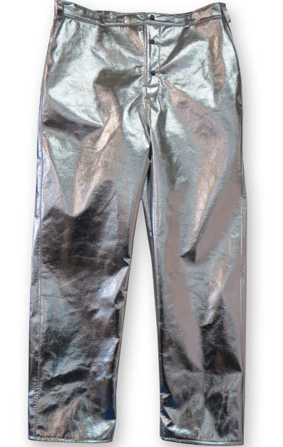 silver Chicago Protective Apparel 606-ACK Aluminized 19oz Carbon Kevlar Pants 