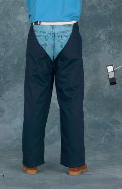 Chicago Protective Apparel CP777-FR9B Chap Pants 8.5 oz Navy Vinex | No Sales Tax