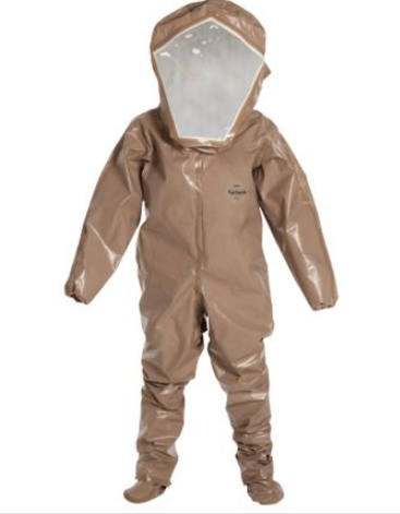 DuPont C3528T TN Tychem 5000 Encapsulated Level B Suit Expanded Back Rear Entry | No Sales Tax