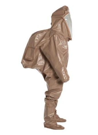 DuPont C3528T TN Tychem 5000 Encapsulated Level B Suit Expanded Back Rear Entry | No Sales Tax