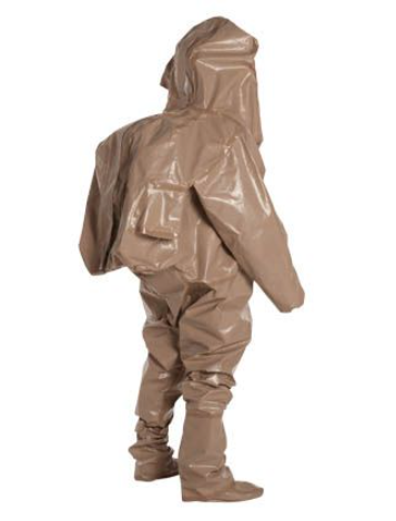 DuPont C3528T TN Tychem 5000 Encapsulated Level B Suit Expanded Back Rear Entry | No Sales Tax