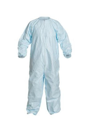 DuPont CC252B Tyvek Micro-Clean® 2-1-2 Coverall Elastic Wrists and Ankles Zipper Closure Blue | No Tax