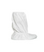 white DuPont IC444S Tyvek IsoClean Boot Cover Serged Seams PVC Sole Elastic Opening Elastic Ankles 15" High