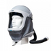 White, gray, black Draeger 3710795 X-plore 8000 Helmet with PC Visor L3T4 on white background