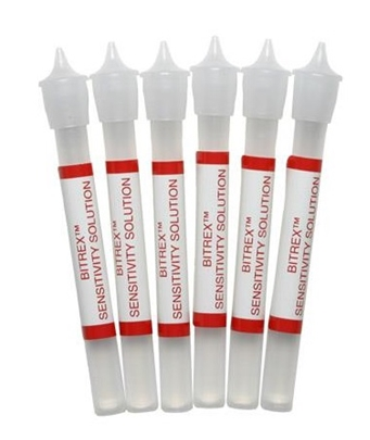 White and red Draeger 4055623 Bitrex Sensative Solution on white background