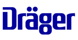 Blue Draeger logo on white background
