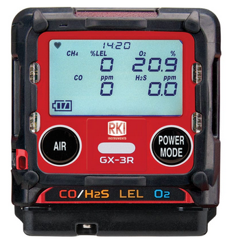 RKI 72-PAC-C-56 GX-3R Pro, 5 gas, LEL / O2 / combo H2S  CO/SO2 100 ppm 