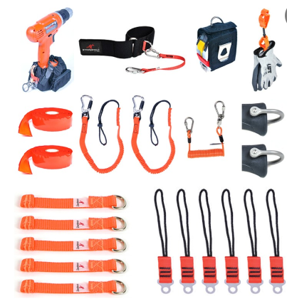 GuardianFall99-11-0125-0125 various orange and black tethering kit