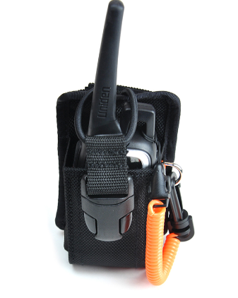 black Guardian Fall RETRPBHCL Retractable Coil Radio Pouch with Tether Loops