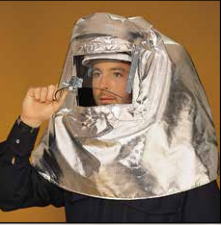 Lakeland 311-AGLG Aluminized glass lift front hood with GOLD lens