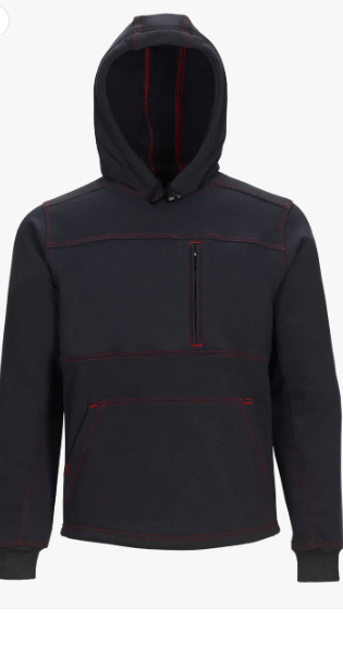 Black Lakeland IHDP12ANT01 Pull Over Hoodie. Dual certified, NFPA 70E, 2112 certified  