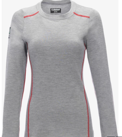 Lakeland LSCWAT06 Gray Women’s High Performance FR Long Sleeve Crew