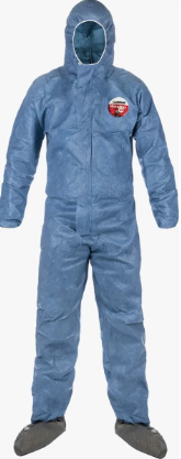 Lakeland MVP414 MicroMax VP Coverall – Hood, Attached Boots with Elastic Wrist