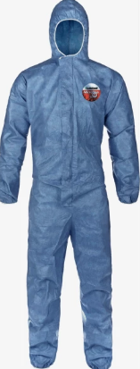 blue Lakeland MVP428 MicroMax VP Coverall – Hood, Elastic Wrist/Ankles