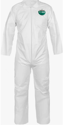 white Lakeland TG412 MicroMax® Coverall