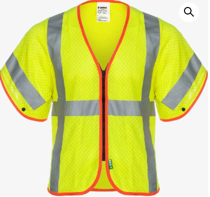 Lakeland V10AM0123ZL Class 3 FR/AR Static Dissipative Mesh High-Vis Ves
