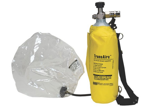 MSA 10066740 Transaire 10 minute Escape Respirator less Air