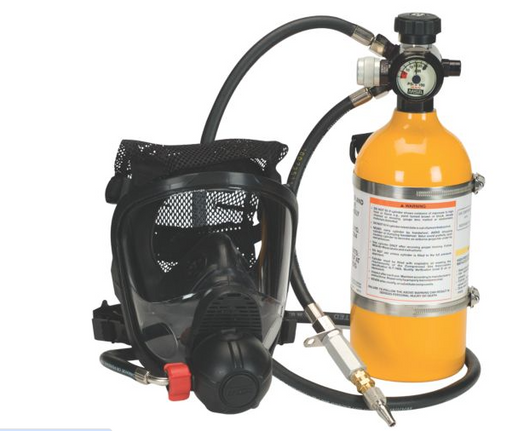 MSA 10087895 Premaire Cadet Escape 5 Minute Respirator with Yellow Aluminum Cylinde