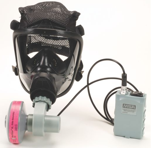 MSA 10095182 Advantage 3100 PAPR w/ Facepiece Rubber Head Harness, Black 