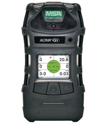 Black MSA 10165446 ALTAIR 5X Detector Color (LEL, O2, CO, H2S, PID)