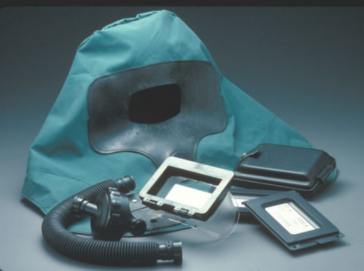 Green and black MSA 468720 Abrasi-Blast Supplied-Air Respirator Complete Assemblies w/Ultravue Facepiece