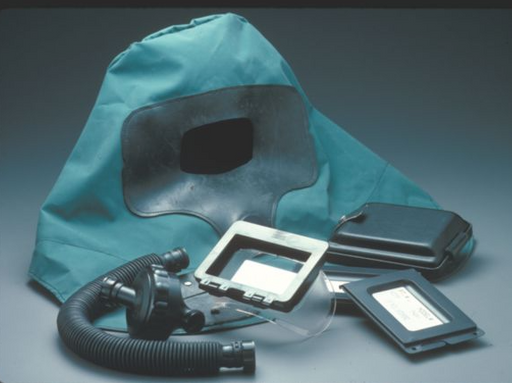 Green and black MSA 468722 Abrasi-Blast Supplied-Air Respirator Complete Assemblies w/Ultravue Facepiec