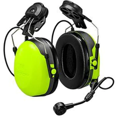 Lime green and black 3M PELTOR CH-5 High Attenuation Headset