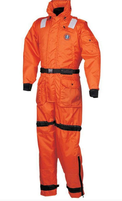 Mustang Survival MS2175GS-2 Deluxe Anti-Exposure Coverall Work Suit in Orange