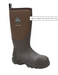 Black and Brown MUCK Boots ACP-STL Arctic Pro Steel Toe Extreme Conditions Work Boot  on white background