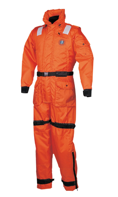Orange Mustang Survival MS2175 Deluxe Anti-Exposure Coverall and Worksuit  on white background