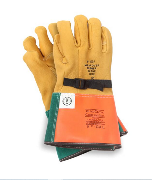 National Safety Apparel 1002-4 Kunz Enespro High Voltage 13” Leather Protectors