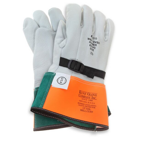 Kunz 1200-6 Goatskin Primary High Voltage Leather Protectors 15"Gloves