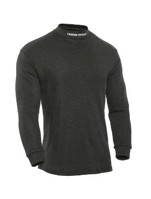 Black BSTAVLS Carbon Armour AV Base Layer Shirt on white background