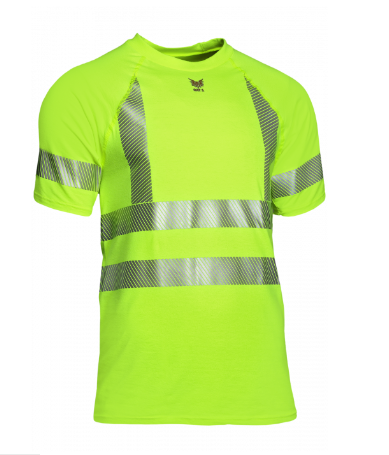 Yellow Drifire National Safety Apparel BSTJTRC3 FR Control Hi-Viz Short Sleeve T-Shirt Class 3