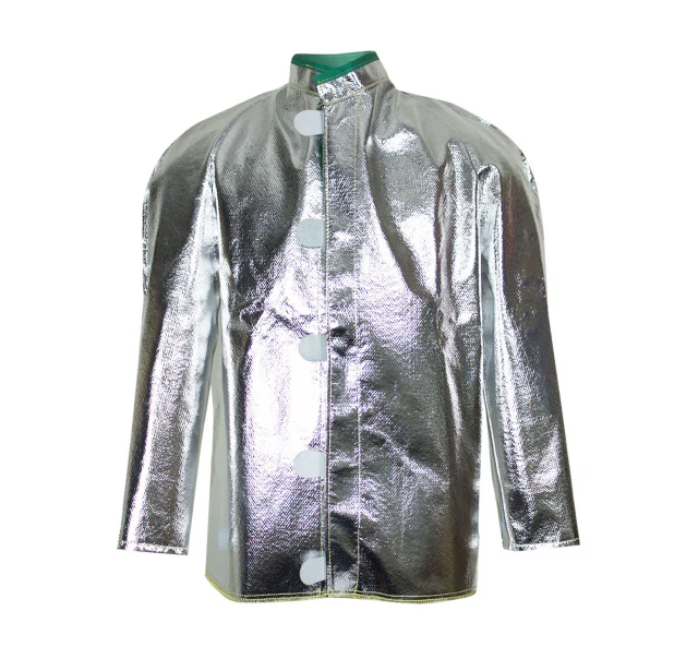 National Safety Apparel C22QQ 40 Inch Carbon Armours Silvers QQ Aluminized Body Protection Coat