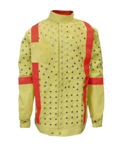 NSA  C35KV071 Kevlar 8 oz Jacket Mesh Back, Hi-Vis Trim, CA3, P5, A2