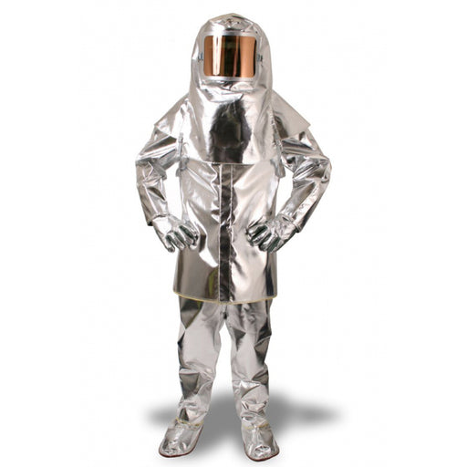 Silver National Safety Apparel C46FAPX Aluminized 16 oz Fiberglass Proximity Suit