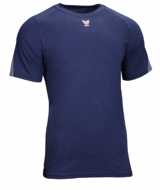 National Safety Apparel C52FKSR DRIFIRE® FR Control Short Sleeve T-Shirt Navy Blue