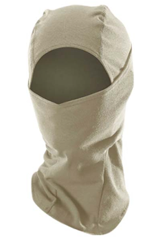 Desert sand color National Safety Apparel Enespro DF2-762HB-DS Desert Sand Drifire Prime Hot Weather Balaclava  on white background
