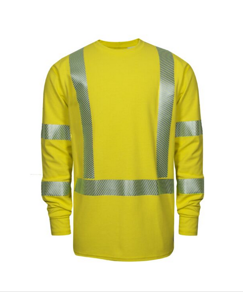 National Safety Apparel DF2-AX3-265ALS-HY DRIFIRE FR  HV LS T-Shirt  